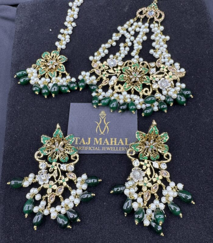 Flower Earings Tikka or Jhumar